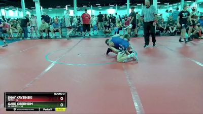 110 lbs Round 3 (4 Team) - Gabe Oberheim, Lil Shutts vs Shay Krysinski, TDWC