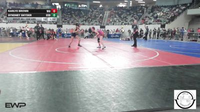 108 lbs Round Of 64 - Karlye Brown, Wagoner vs Syndney Snyder, Kingfisher YellowJackets