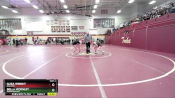 120 lbs Champ. Round 1 - Aliza Wright, GALLATIN vs Bella McKinley, HARRISONVILLE