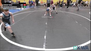 60 lbs Quarterfinal - Rawley Wolf, Cowboy Wrestling Club vs Brandon Steeprock, Bartlesville Wrestling Club