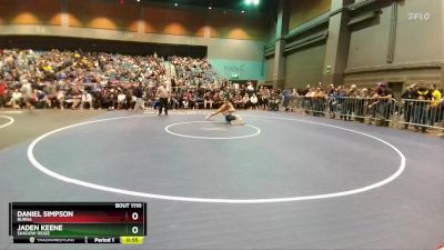 120 lbs Cons. Round 2 - Jaden Keene, Shadow Ridge vs Daniel Simpson, Burns