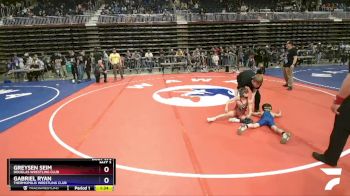 59 lbs 1st Place Match - Greysen Seim, Douglas Wrestling Club vs Gabriel Ryan, Thermopolis Wrestling Club