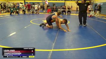 165 lbs Champ. Round 1 - Leven Jones, Kanza FS/GR Wrestling Club vs Charlie Slothower, Central Kansas Young Lions Wrestling Club