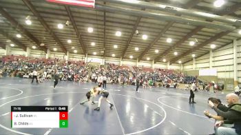 71-76 lbs Semifinal - JaeCee Sullivan, Grantsville Wrestling Club vs Brielle Childs, Champions Wrestling Club