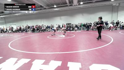 65 lbs Cons. Round 5 - Mason Gibson, SKWC vs Drake Hooiman, Gold Rush Wrestling