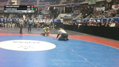 7A 106 lbs Cons. Semi - Justin Wells, Carver Montgomery HS vs William Hodgin, Hewitt-Trussville