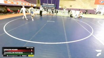 132 lbs Cons. Round 2 - Spencer Mosier, KS vs Chancellor Mathews, CO