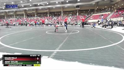 49 lbs Semifinal - Kaleb Millz, Pomona Elite vs Kemp Taylor, Greater Heights Wrestling