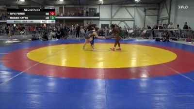 180 lbs Champ. Round 1 - Sifa Feruzi, Illinois Wesleyan vs Meara Hayes, Lakeland University