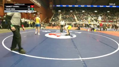 2A-215 lbs Semifinal - Emmett Coxbill, Lingle-Ft. Laramie/Southeast vs Siler Hess, Dubois