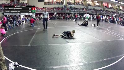 53 lbs Cons. Round 1 - Barrett Spalding, Bayard Wrestling Club vs Clayton Dostal, Howells-Dodge