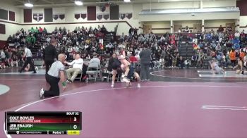 120 lbs Round 1 - Colt Boyles, Burlington Notre Dame vs Jeb Ebaugh, Denver