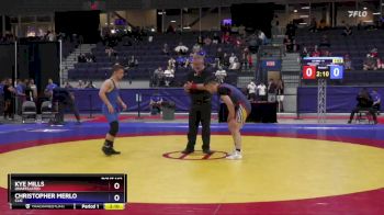 61 kg 3rd Place Match - Kye Mills, Unaffiliated vs Christopher Merlo, CLIC