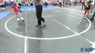 130 lbs Consolation - JT Vaughn, Skiatook Youth Wrestling vs Jace Brogdon, Raw Wrestling Club