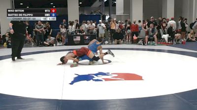 65 kg Champ. Rd Of 128 - Niko Bitton, World Team Training Center vs Matteo De Filippo, Great Neck Wrestling Club
