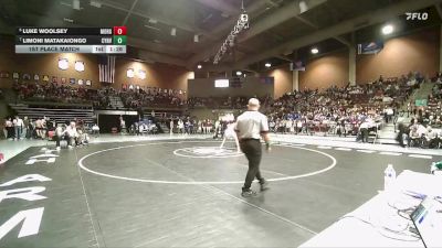 3A 157 lbs 1st Place Match - Luke Woolsey, Morgan vs Limoni Matakaiongo, Canyon View