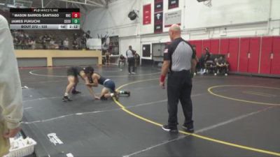125 lbs Cons. Round 5 - James Fukuchi, Cerritos College vs Mason Barros-Santiago, Rio Hondo College