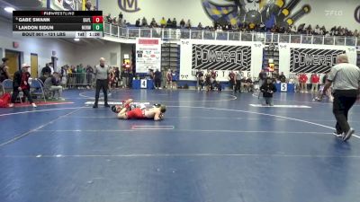 121 lbs Qtr-finals - Gabe Swann, Baylor-TN vs Landon Sidun, Norwin