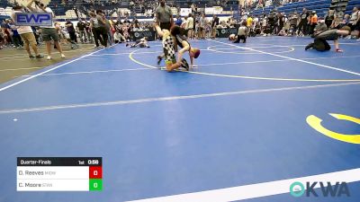 67 lbs Quarterfinal - Dj Reeves, Midwest City Bombers Youth Wrestling Club vs Caius Moore, Standfast OKC