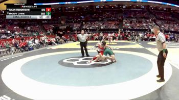 D3-157 lbs Cons. Round 3 - Brady Losie, Oak Harbor vs Kyan Hendricks, Greeneview