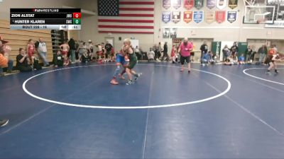 16 lbs Round 2 - Hunter Klaren, Sailor Wrestling Club vs Zion Alstat, Jesup Mat Club