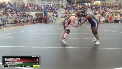 215 lbs Cons. Round 4 - Brandon Lewis, Archbishop Curley vs Foster Anderson, St. Vincent Pallotti