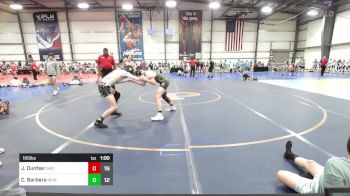 105 lbs Rr Rnd 1 - Jacob Dunfee, Ohio Titan Scarlet vs Caden Barbera, Iron Faith Wrestling