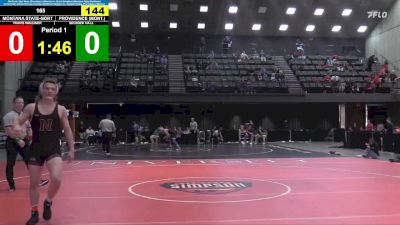 165 lbs Semifinal - Bridger Hall, Providence (Mont.) vs Travis Waldner, Montana State-Northern