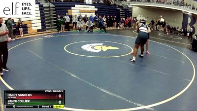 235 lbs. Cons. Round 3 - Haley Sanders, Jackson vs Yanni Collier, Battle