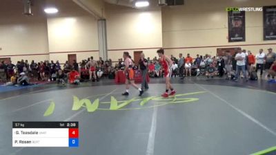 57 kg Rnd Of 32 - Gavin Teasdale, Unattached vs Paxton Rosen, Buies Creek Regional Training Center