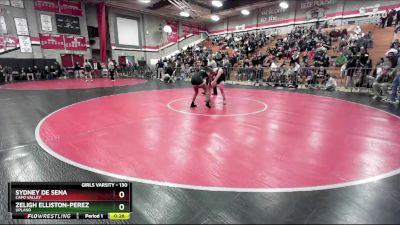 130 lbs Cons. Round 4 - Zeligh Elliston-perez, Upland vs Sydney De Sena, Capo Valley