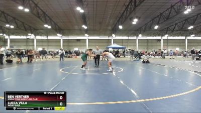 117 lbs 1st Place Match - Lucca Villa, Wood River vs Ben Vertner, Small Town Wrestling Club
