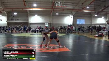 145 lbs Champ. Round 2 - Josey Mendoza, GIBSONBURG vs Gianna Harvey, WESTERVILLE NORTH