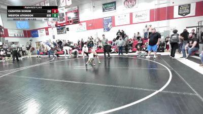 40 lbs Rr Rnd 2 - Cashton Sorum, Salina Wrestling Club vs Weston Atkinson, Honey Badgers Wrestling Club