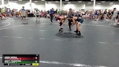 120 lbs Round 1 (4 Team) - Aiden Sierra, Moser`s Mat Monsters vs Brett Crawford, Savage WA White