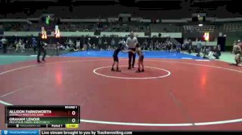 60 lbs Round 1 - Allison Farnsworth, Guerrilla Wrestling (GWA) vs Graham LeNoir, Midlothian Miners Wrestling Cl