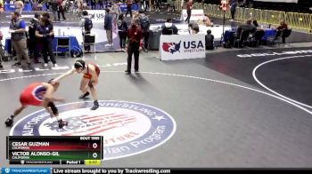 65 lbs 5th Place Match - Cesar Guzman, California vs Victor Alonso-Gil, California