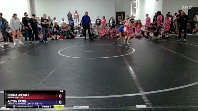 84 lbs Quarterfinals (8 Team) - Serra Akyali, RaZor GWC vs Alysa Patel, Tri State Training Center Red