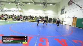 285 lbs Quarterfinal - Xavier Moran, Lemoore College vs Mustafa Farha, Palomar College