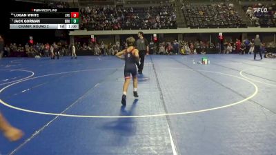 75 lbs Champ. Round 2 - Jack Gorman, SJO Spartan YWC vs Logan White, Saint Peter Saints