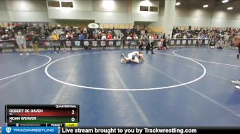 170 lbs Quarterfinal - Robert De Haven, GA vs Noah Weaver, IN