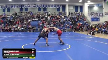 190 lbs Cons. Round 6 - Gavin Schroeder, COLUMBUS GROVE vs Morgein Bigham, Van Wert