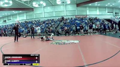 126 lbs Cons. Round 2 - Jaxon Jorgensen, IL vs Ryder Alberty, OH