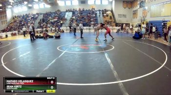 180 lbs Round 2 - Matheo Velasquez, Lake Highland Prep vs Sean Kirtz, Unattached