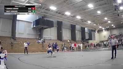 165 lbs Cons. Semi - Matt Jenkins, Reinhardt University vs Joshua Grant, Keiser University