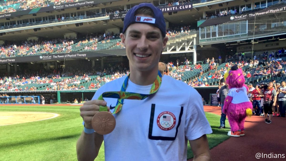 Clayton Murphy Throws First Pitch at Cleveland Indians Game