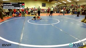 40 lbs Round Of 32 - Kase Zappone, Barnsdall Youth Wrestling vs Stetson Beavers, Tahlequah Wrestling Club