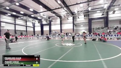 120 lbs Cons. Round 3 - Prabhleen Kaur, James Logan High School vs Parker Harad, Sacred Heart Cathedral Prep