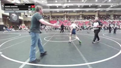 96 lbs Round 2 (4 Team) - Kaden Joustra, The Untouchables vs Tristian Perkins, Victory