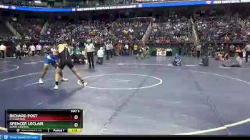 2 lbs Quarterfinal - Richard Post, R-S Central vs Spencer Leclair, Surry Central